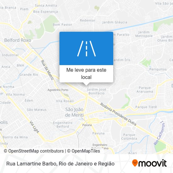 Rua Lamartine Barbo mapa