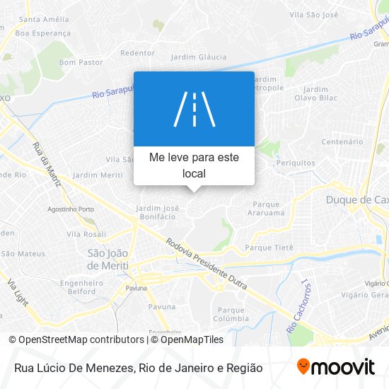 Rua Lúcio De Menezes mapa