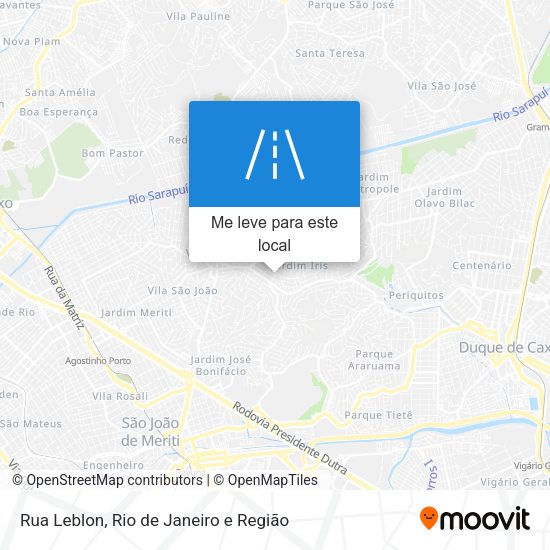 Rua Leblon mapa