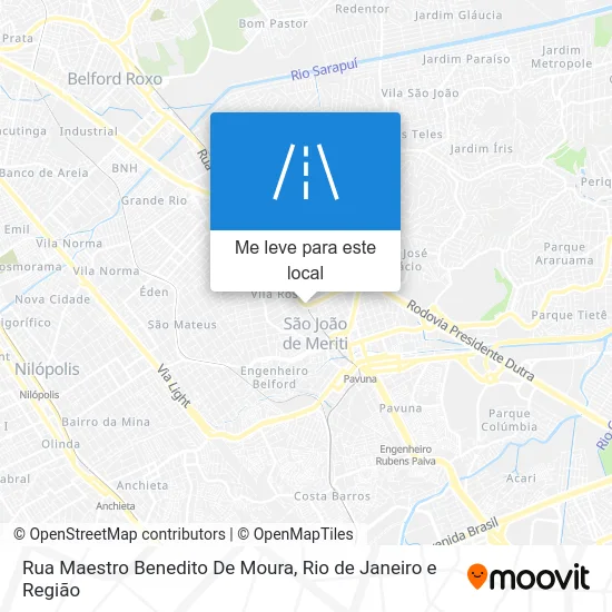 Rua Maestro Benedito De Moura mapa