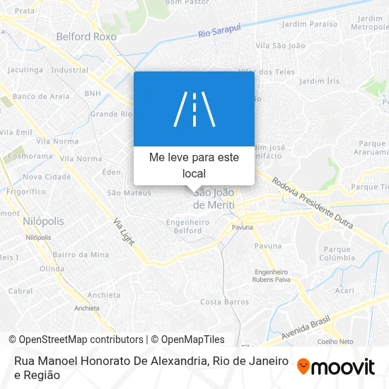 Rua Manoel Honorato De Alexandria mapa