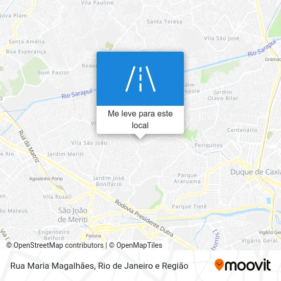 Rua Maria Magalhães mapa