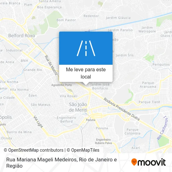 Rua Mariana Mageli Medeiros mapa