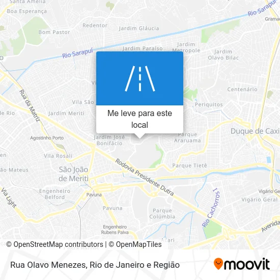 Rua Olavo Menezes mapa