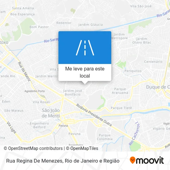 Rua Regina De Menezes mapa