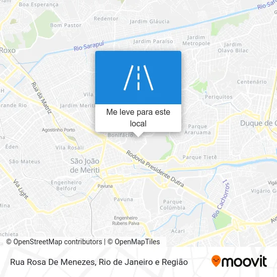 Rua Rosa De Menezes mapa