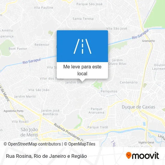 Rua Rosina mapa