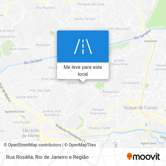 Rua Rosália mapa