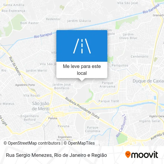 Rua Sergio Menezes mapa