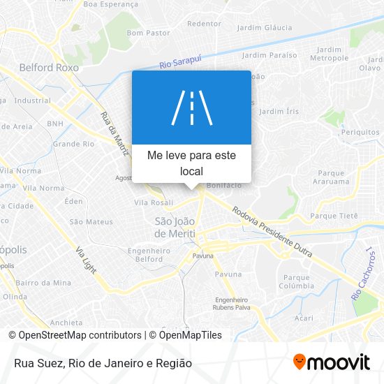Rua Suez mapa