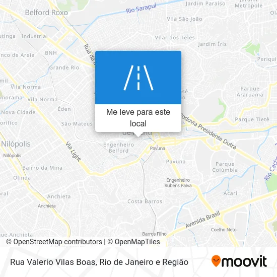 Rua Valerio Vilas Boas mapa