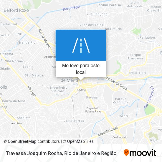 Travessa Joaquim Rocha mapa
