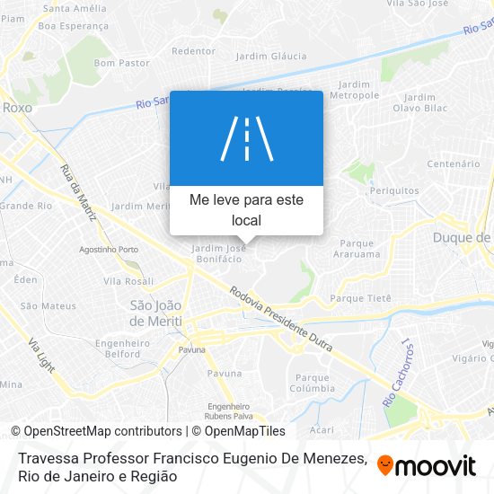 Travessa Professor Francisco Eugenio De Menezes mapa