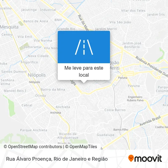 Rua Álvaro Proença mapa