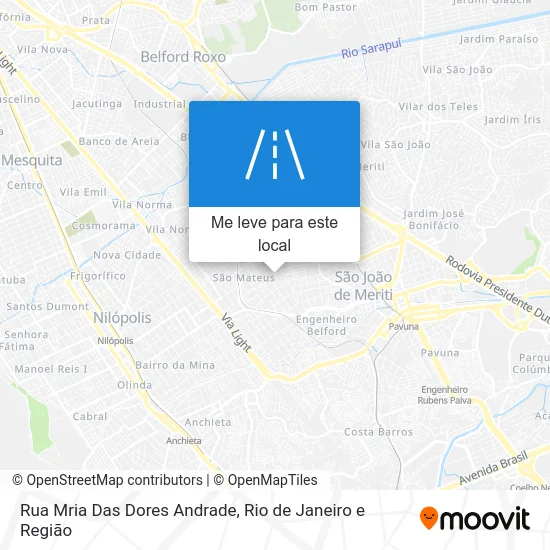 Rua Mria Das Dores Andrade mapa