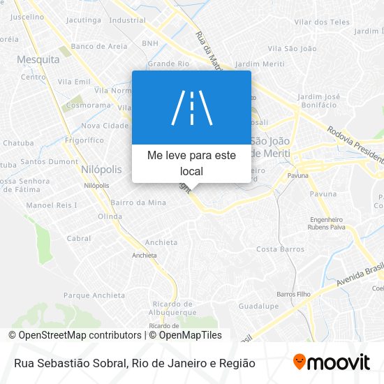 Rua Sebastião Sobral mapa
