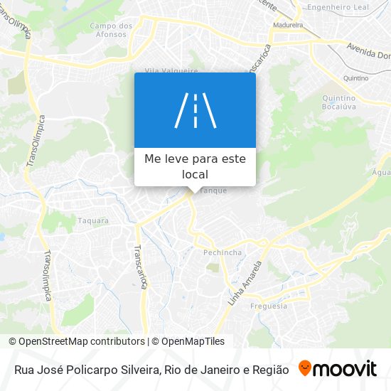 Rua José Policarpo Silveira mapa