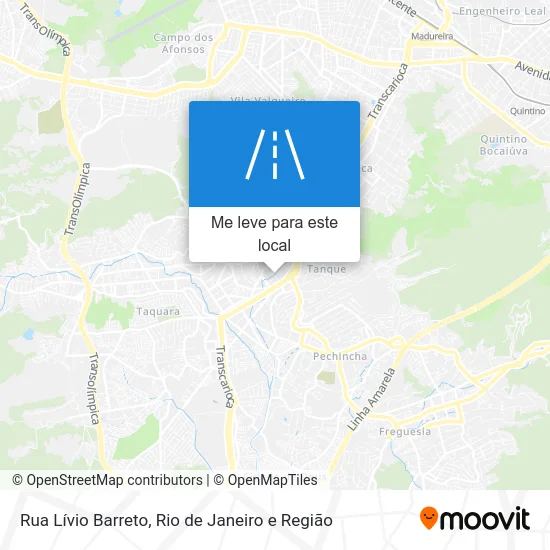 Rua Lívio Barreto mapa