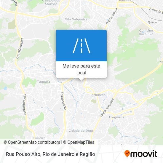 Rua Pouso Alto mapa