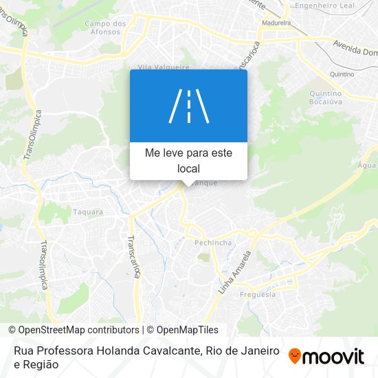Rua Professora Holanda Cavalcante mapa