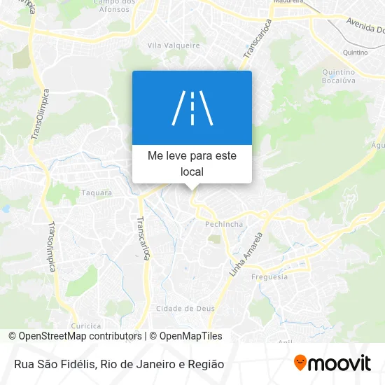 Rua São Fidélis mapa