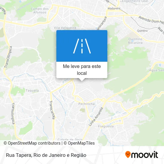 Rua Tapera mapa