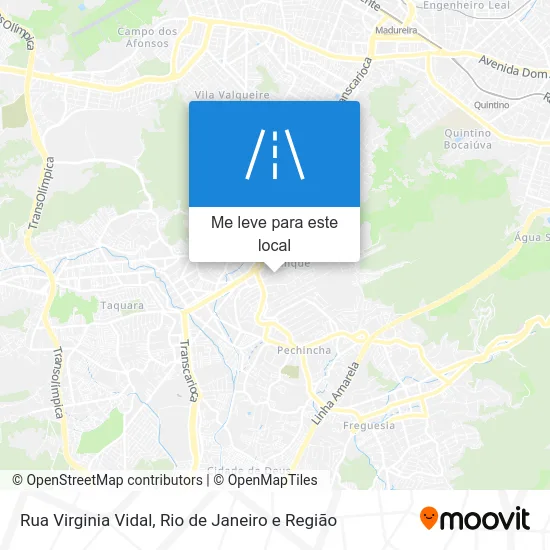Rua Virginia Vidal mapa
