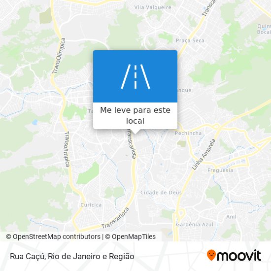 Rua Caçú mapa