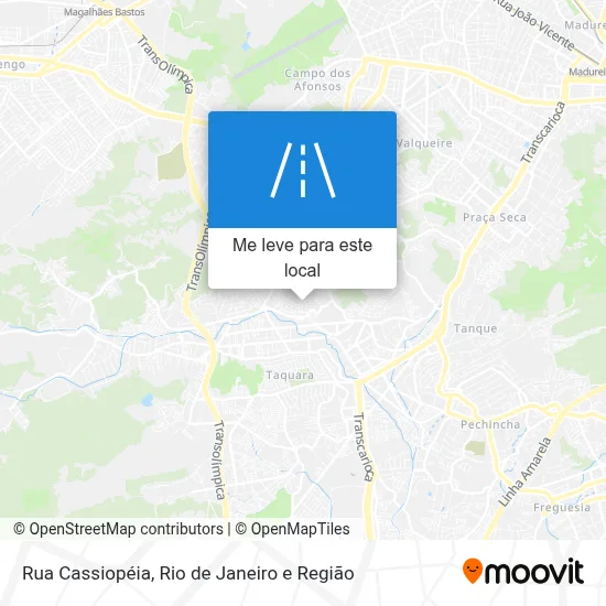 Rua Cassiopéia mapa