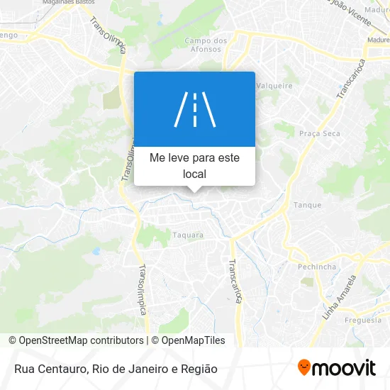 Rua Centauro mapa