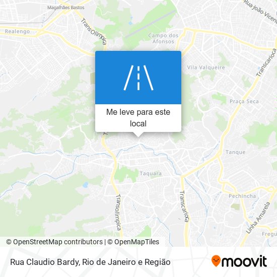 Rua Claudio Bardy mapa