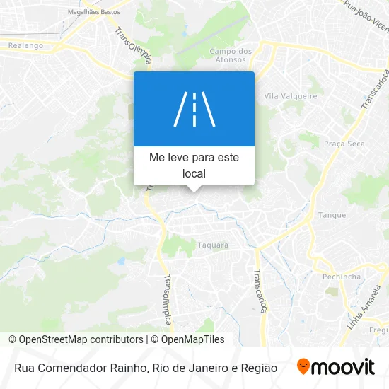 Rua Comendador Rainho mapa