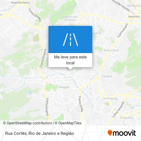 Rua Cortês mapa