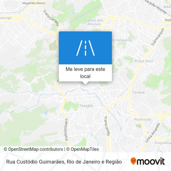 Rua Custódio Guimarães mapa