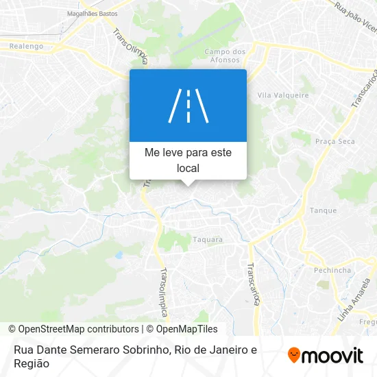 Rua Dante Semeraro Sobrinho mapa