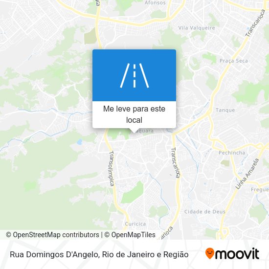 Rua Domingos D'Angelo mapa