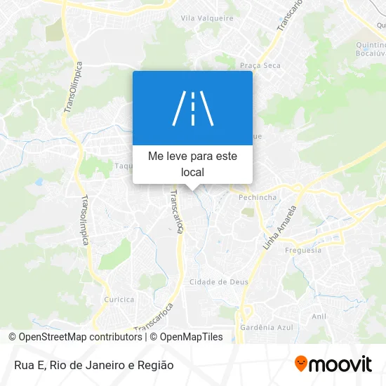 Rua E mapa