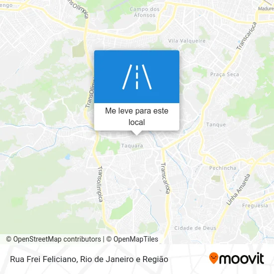 Rua Frei Feliciano mapa