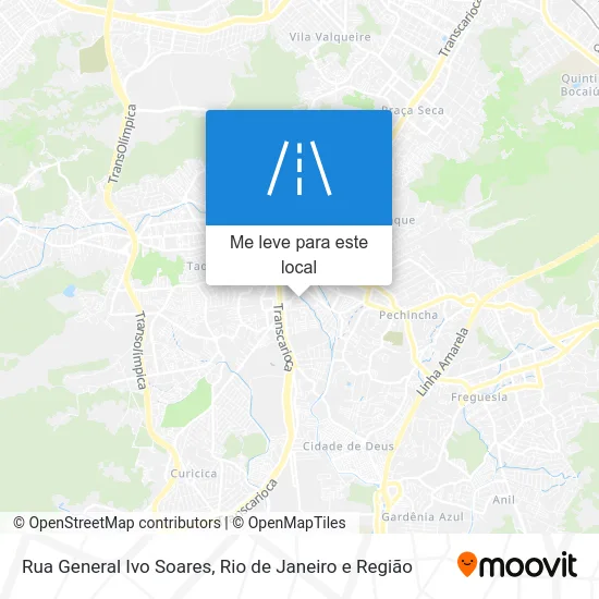 Rua General Ivo Soares mapa