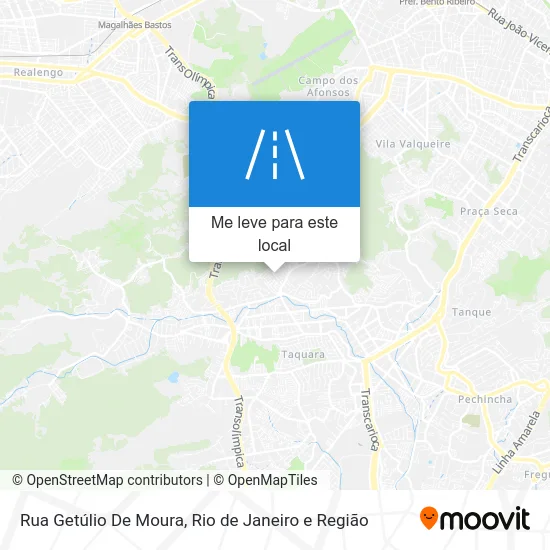 Rua Getúlio De Moura mapa