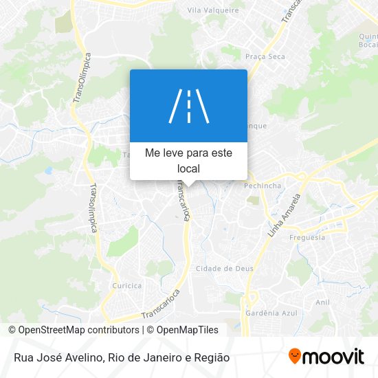 Rua José Avelino mapa