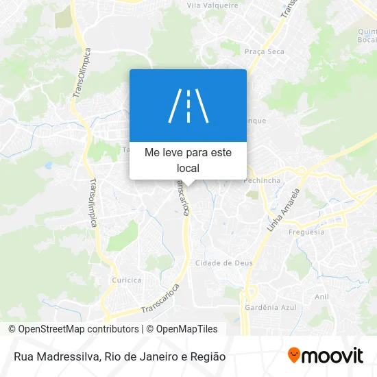 Rua Madressilva mapa