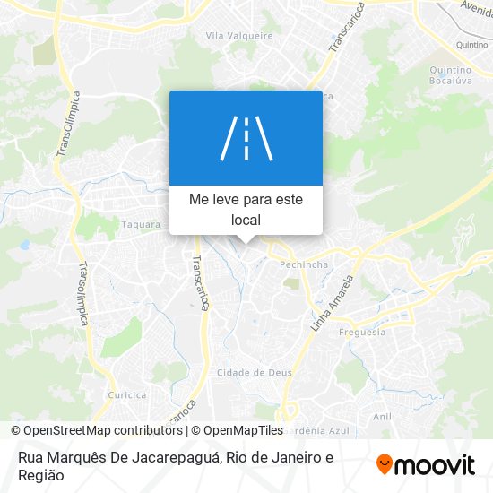 Rua Marquês De Jacarepaguá mapa