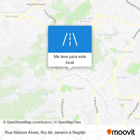 Rua Nelson Alves mapa