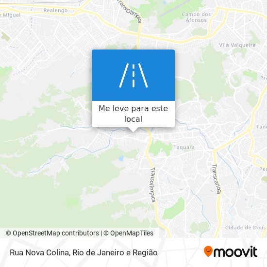 Rua Nova Colina mapa