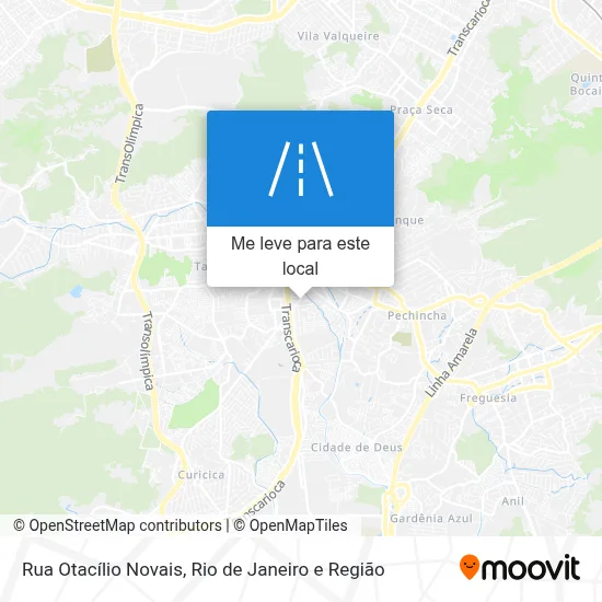 Rua Otacílio Novais mapa