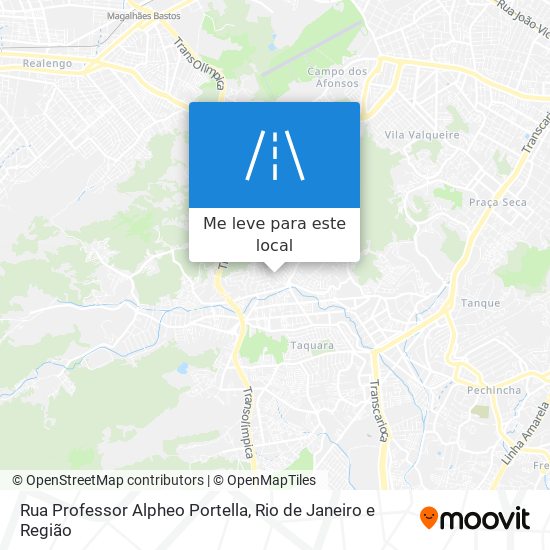 Rua Professor Alpheo Portella mapa