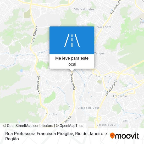 Rua Professora Francisca Piragibe mapa