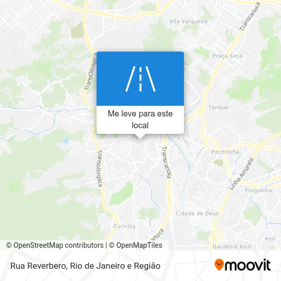 Rua Reverbero mapa