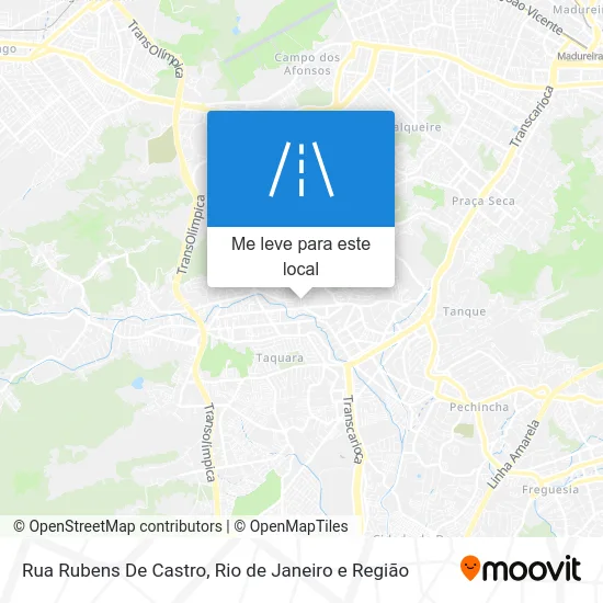 Rua Rubens De Castro mapa